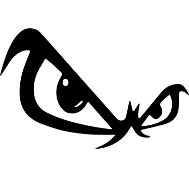 Adesivo per auto grafica occhio arrabbiato - TenStickers