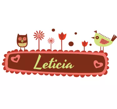 Adesivo cameretta nome personalizzato - TenStickers