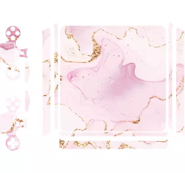 Adesivo ps4 effetto marmo rosa - TenStickers