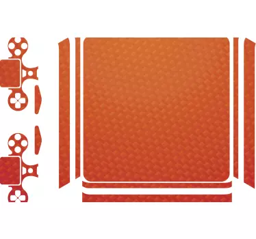 Adesivo ps4 texture arancione display - TenStickers