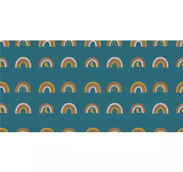 Carta adesiva per mobili stile arcobaleno vivace - TenStickers