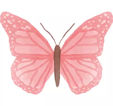 Greca adesiva farfalla rosa elegante - TenStickers