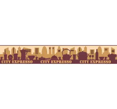 Sticker decorativo cornice expresso - TenStickers