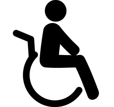 Sticker decorativo icona disabili - TenStickers