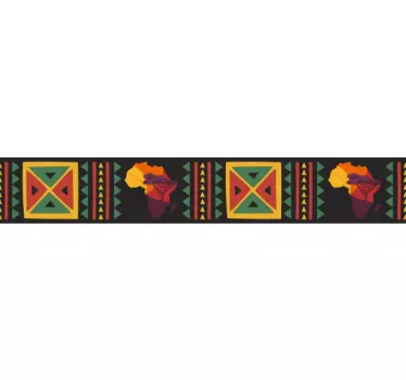 Greca adesiva motivi tribali africani - TenStickers