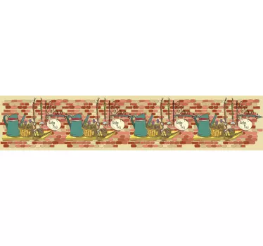 Greca adesiva espositore per attrezzi da giardino - TenStickers