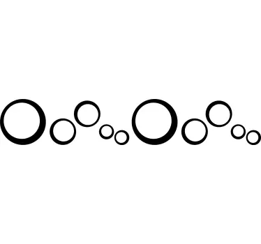 Greca adesiva disegno a motivo circolare - TenStickers