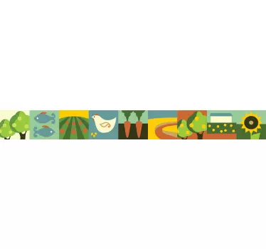 Sticker decorativo cornice ecologica - TenStickers
