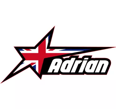 Adesivo per auto emblema della stella britannica - TenStickers