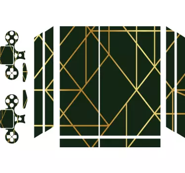 Adesivo ps4 motivo forme geometriche - TenStickers