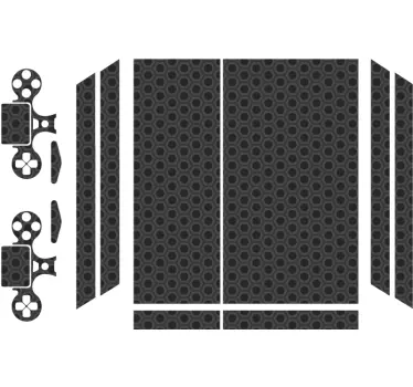 Adesivo Ps4 motivo geometrico nero - TenStickers