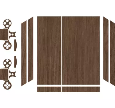 Adesivo Ps4 copertura per consolle in legno - TenStickers