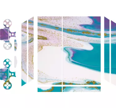 Adesivo Ps4 motivo texture marmo - TenStickers