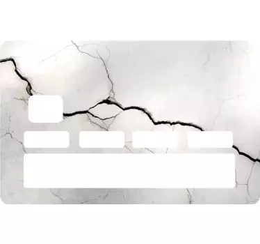 Adesivo per carta di credito Bello sfondo grigio crepe - TenStickers