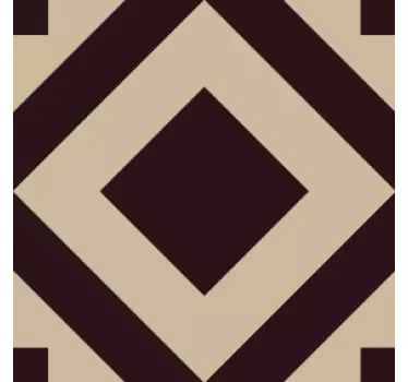 Adesivo per piastrelle motivo geometrico a rombi - TenStickers