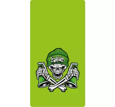 Adesivo Huawei teschio con cappello - TenStickers