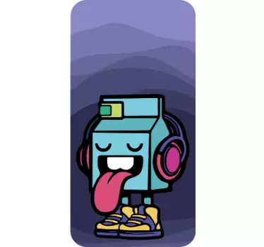 Adesivo Samsung macchina che tira fuori la lingua - TenStickers