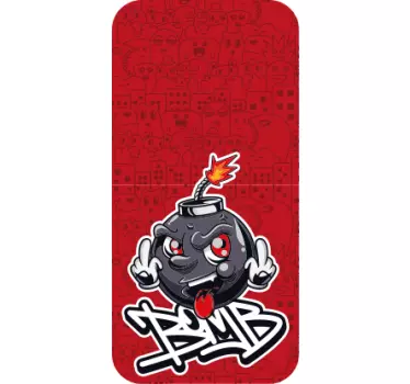 Adesivo Samsung personaggio dei cartoni animati bomba - TenStickers