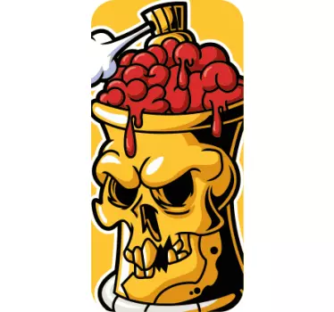 Adesivo Samsung gelato al teschio - TenStickers