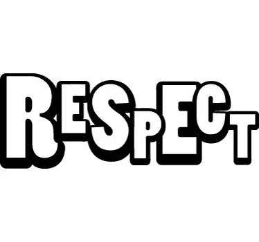 Sticker decorativo respect Aretha Franklin - TenStickers