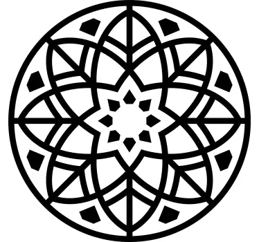 Adesivo geometrico ragione circolare geometrica - TenStickers