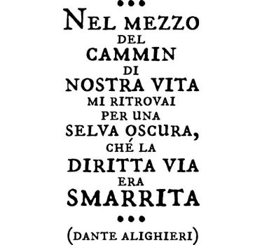 Sticker decorativo Dante Alighieri - TenStickers