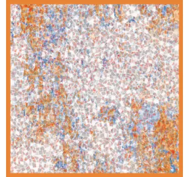 Adesivo per piastrelle vivace disposizione a mosaico - TenStickers