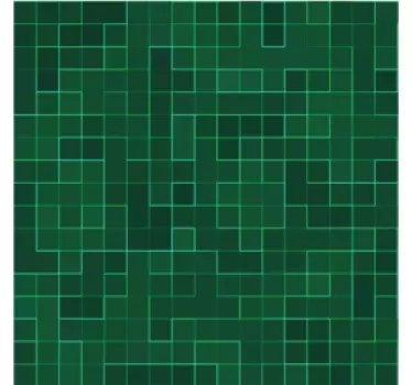 Adesivo per piastrelle motivo geometrico verde - TenStickers