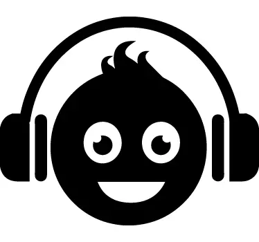 Skin adesiva portatile happy DJ - TenStickers