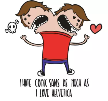 Skin adesiva portatile design Helvetica - TenStickers