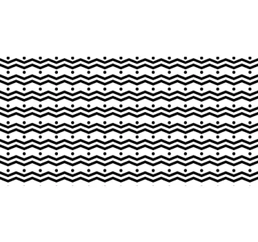 Carta adesiva per mobile linee e puntini zig zag - TenStickers
