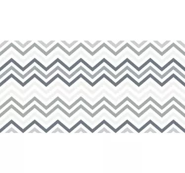 Adesivo per mobile Zig zag linee grigie motivo nordico - TenStickers
