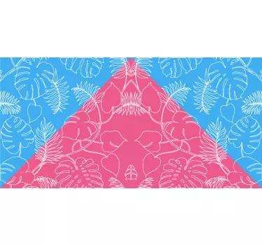 Carta adesiva per mobili motivi di foglie tropicali - TenStickers