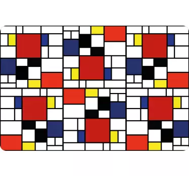 Adesivo pc Blocchi di colore astratti - TenStickers