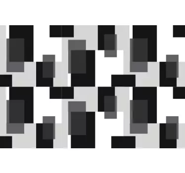 Adesivo per laptop forme nere astratte - TenStickers