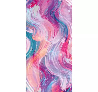 Adesivo Samsung motivo a pennellate viola - TenStickers