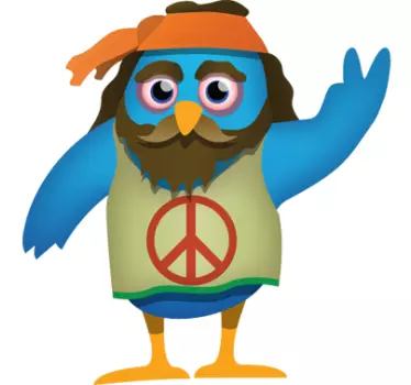 Skin adesiva portatile peace tweet - TenStickers