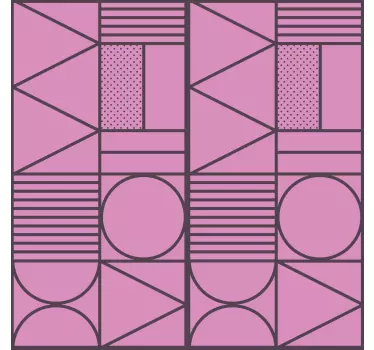 Carta adesiva per mobili enfasi sui motivi geometrici - TenStickers