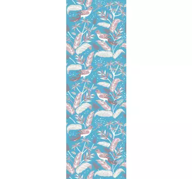 Adesivo per box doccia design ispirato alla natura - TenStickers
