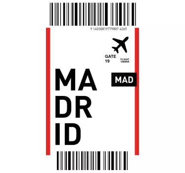 Adesivo Huawei pass per l'aeroporto di madrid - TenStickers