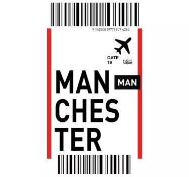 Adesivo Samsung pass per il cancello di manchester - TenStickers