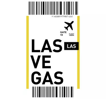 Adesivo Samsung biglietto per las vegas - TenStickers