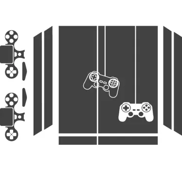 Adesivo Ps4 motivo dei controller di gioco - TenStickers