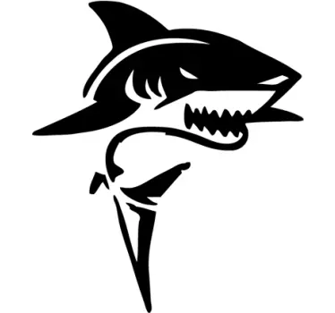 Adesivo per auto squalo - TenStickers