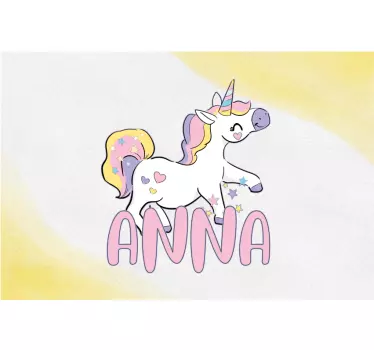 Adesivo pc Disegno magico unicorno - TenStickers