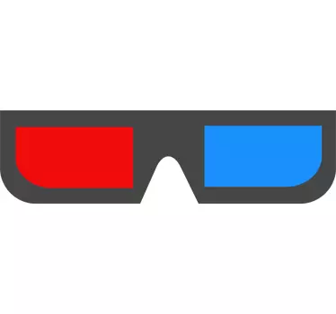 Adesivo 3D occhiali - TenStickers