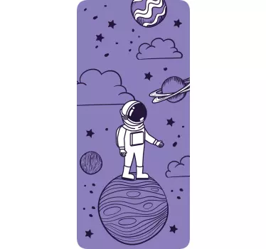 Adesivo Samsung astronauta nello spazio - TenStickers