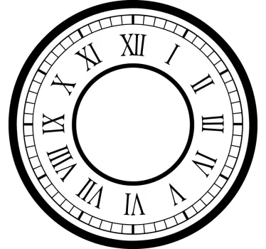 Sticker decorativo orologio classico stazione - TenStickers