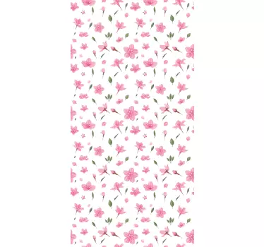 Adesivo per box doccia generazione elemento botanico - TenStickers