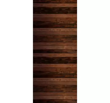 Adesivo per porta finitura legno - TenStickers